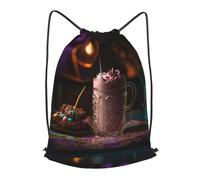 HJKBCV Drawstring Backpack Woemn Men Sports Gym Sack Lightweight Drawstring Bags There'S Candy In The Milkshake Cinch Bag Sackpack For Work Swim Travel