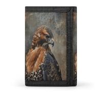 HJKBCV Fur And Feathers Trifold Wallet Credit Card Purse Portable Outdoor Sports Wallets Pocket Coin Wallet with Id Window for Men Women, style, One Size