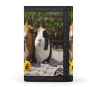 HJKBCV Guinea Pigs Funny Trifold Wallet Credit Card Purse Portable Outdoor Sports Wallets Pocket Coin Wallet with Id Window for Men Women, style, One Size