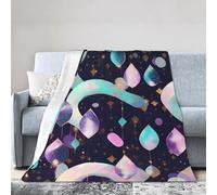 HJKdfv Glittery Pretty Pattern Print Ultra-Soft Micro Fleece Blanket, Soft, Lightweight, Cozy Flannel Throw For Bed, Couch, Sofa And Travel Warm