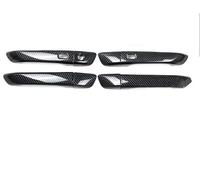 HJKDSZ for Isuzu D-MAX D MAX 2021 2022 Door Handle Bowl Protector Cover Trim Frame Carbon Fiber ABS Chrome Car Styling Auto Exterior Door Handle Cover(Style5)
