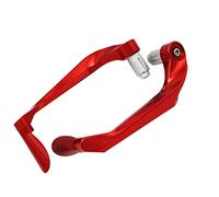 HJKDSZ for Suzuki Motorcycle CNC 7/8" 22mm Universal Lever Guard Brake Clutch Protector(Rosso)