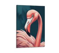 hjkhjt Animal Poster A Flamingo Tongue Snail Grazing Poster Wall Art Canvas Aesthetic Cover Painting for Living Room Bed Room 08x12inch(20x30cm) Frame-style