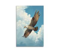 hjkhjt Animal Poster A Vulture Circling High in The Sky Poster Wall Art Canvas Aesthetic Cover Painting for Living Room Bed Room 20x30inch(50x75cm) Unframe-style