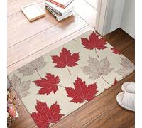 HJKJKKJ Door Mat Non-Slip Welcome Mats Canada maple leaf Doormat Kitchen Rugs for Entryway Washable Front Doormat Indoor Outdoor Entrance Mats for Bedroom Kitchen Patio Porch