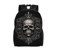 HJKJKKJ Travel Backpack for Women Men Patterned Skull Daypack 15 inch Lightweight Computer Bag Casual Back Pack