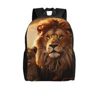 HJKJKKJ Travel Backpack for Women Men two lions Daypack 15 inch Lightweight Computer Bag Casual Back Pack
