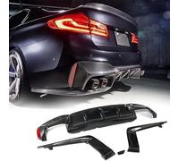 HJKJNBF Car Rear Bumper Diffuser, for BMW 5 Series F90 M5 Sedan 2018-2020 Body Splitter Carbon Fiber Cover Lower Lip Spoiler Protector Auto Kit