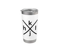 hjkl Design for Programmers Using vi/Vim - Black Graphic Stainless Steel Insulated Tumbler