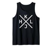 HJKL Design for Programmers Using vi/Vim - White Graphic Tank Top