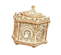 HJKLBGT DIY Mechanical Music Box Kit 3D Wooden Puzzle Box For Adults Self-Assembly Building Project - Secret Garden Kits Music Box