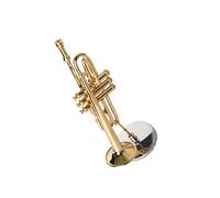 HJKLBGT Gilded Bronze Trumpet Model Western Musical Instrument Wind Ornament Standard musical instrument ornaments(9CM)