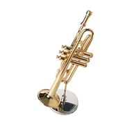 HJKLBGT Gilded Bronze Trumpet Model Western Musical Instrument Wind Ornament Standard musical instrument ornaments(12CM)