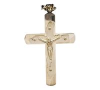 HJLJKG 925 Sterling Silver Crucifix Necklace Men, Religion Cross With Jesus On It - Hip Hop Pendant For Christmas Thanksgiving s