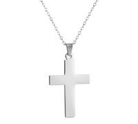 HJLJKG 925 Sterling Silver Minimalist Crucifix Necklace Men, Cross With Jesus On It - Choker Pendant For Christmas Thanksgiving s