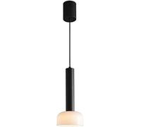 HJLJKG Aluminum Pendant Light Kitchen Island Pendant Lighting, 7W Led Hanging Lamp with Glass Lampshade,Light