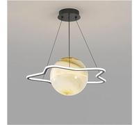 HJLJKG and - Planet Northern Europe Lamp Restaurant Living Room Bedroom Moon Chandelier LED Chandelier (Flowershape60cm Threecolor),Light