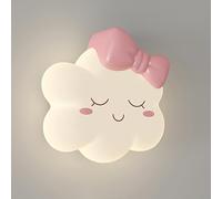 HJLJKG Bedside Led, Creative Child's Girl Light, Bedroom Living Room Lamps, 18W Indoor Wall Lighting with Acrylic Lampshade, 3 Color Mode