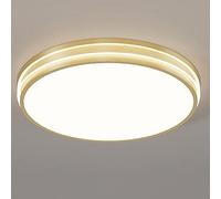 HJLJKG Chandelier, and Ceiling Light Fixture LED Flush Mount Warm and Romantic Ceiling Lights for Bedrooms Nordic Restaurant Kitchen Light Fixtures Three-Color Dimming Flat Ceiling Light(52 * 6C
