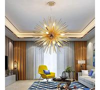 HJLJKG chandelier Nordic LED Chandelier Creative Personality Dandelion Satellite Dining Room Pendant Light Bedroom Living Room Interior Decoration Ceiling Hanging Light Fixture(12 lights-58cm