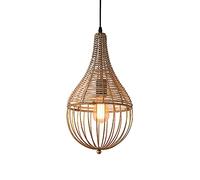 HJLJKG chandelier Pendant Light, Lamp Shade Japanese Lantern Pendant Lamp Natural Wicker Rattan Pendant Light Lamp Shade Restaurant Tea House Interior Lighting Lamp(25cm) pendant