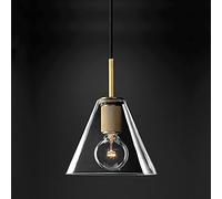 HJLJKG Chandelier, Pendant Lights Wrought Iron Glass Ceiling Suspension Lamps Led Kitchen Island Lamp Hanging Lamps for Living Room Cafe Nordic Light Fixtures 100Cm Height Adjustable, Black(A)