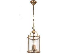 HJLJKG Copper Pendant Light with Birdcage, V-intage Glass Ceiling Hanging Lamp, 3-Light American Brass Chandelier,Wall lamp