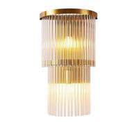 HJLJKG Crystal Wall Sconces,Striped Glass Wall Light Fixtures,Luxury Indoor Wall Lamp,Vanity Wall Mount Lamps,Industrial Wall Lighting for Bathroom Living Room,Bedsides,Hallway,Bedroom