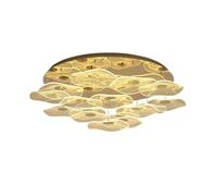 HJLJKG Duplex Chandelier Luxury Art Leaf Villa Living Room Light Designer Project Staircase Chandelier,Wall lamp