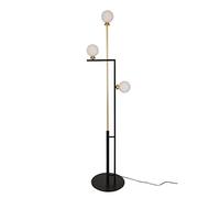 HJLJKG Floor Lamp Lámpara de Pie Living Room Floor Lamp Nordic 3 Heads G9 Standing Pole Light Frosted Glass Shade 3000-6000k Dimmable Reading Lamp w/Foot for Bedroom Study Room Home Decor Reading