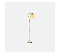 HJLJKG Floor Lamp Traditional Floor Lamp, Classic Standing Lamp with Fabric Lampshades Vintage Tall Pole Lamp for Living Room Bedroom Office Rustic Upright Floor Light (Not Included) Standing Light