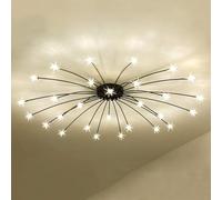 HJLJKG Flower Style Lampshade,Bright Flushed Ceiling Light Fixture,Northern Europe Art Stars Ceiling,Light