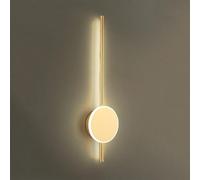 HJLJKG Geometric Wall Light Minimalist Long Wall LED Wall Mounted Lamp, 3000K Warm White Linear Strip Wall Lamps Indoor Wall Wash Lights for ng Room Bedroom Hallway(Gold,50cm)