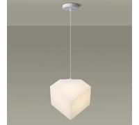 HJLJKG Mid Century White Bedside Pendant Light Nordic Creativity Cheese Cubes Kitchen Island Hanging Lamp Minimalist Dining Room Chandelier For Bedroom Living Room Bar Counter Dining Table