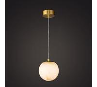 HJLJKG Nordic Marble Bedside Pendant Light Indoor Lighting Minimalist Gold Kitchen Island Hanging Lamp Mid Century Creativity Dining Room Chandelier For Bedroom Living Room Dining Table