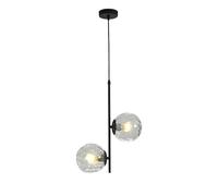 HJLJKG Nordic Minimalist Magic Bean Molecule Chandelier - Adjustable Iron & Glass Pendant Lamp (Gold, Milky White)