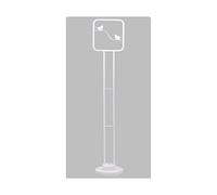 HJLJKG Pole Lamp Floor Lamp 3-Color Dimming Standing Lamp Metal White Creative Storage Lamp for Living Room Decorate The Room Minimalist Decoration