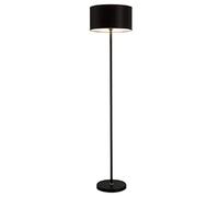 HJLJKG Traditional Floor Lamp, Fabric Lampshade Standing Lamp Push Button Tall Pole Lamp Living Room Office Bedroom Decoration