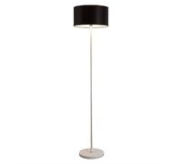 HJLJKG Traditional Floor Lamp, Fabric Lampshade Standing Lamp Push Button Tall Pole Lamp Living Room Office Bedroom Decoration