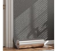 HJLKDYM Peel and Stick Wall Panels, Insulating Thermal Wallpaper for Cold Wall-s, Self Adhesive Wall Covering Roll for Bathroom Kitchen Living-Room Bedroom(Dark Gray,50x3000cm)