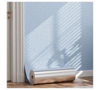 HJLKDYM Peel and Stick Wall Panels, Insulating Thermal Wallpaper for Cold Wall-s, Self Adhesive Wall Covering Roll for Bathroom Kitchen Living-Room Bedroom(Blue,50x5000cm)