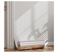 HJLKDYM Peel and Stick Wall Panels, Insulating Thermal Wallpaper for Cold Wall-s, Self Adhesive Wall Covering Roll for Bathroom Kitchen Living-Room Bedroom(Light Gray,50x1000cm)