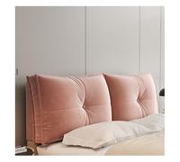 HJLKDYM Rectangular Upholstered Bed Back Headboard Cover, Removable Wall Pillow Cushion Headboard, Soft Backrest Reading Pillow For Sitting Up, Reading & Sleeping(Pink-B,120x60x12cm)