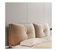 HJLKDYM Rectangular Upholstered Bed Back Headboard Cover, Removable Wall Pillow Cushion Headboard, Soft Backrest Reading Pillow For Sitting Up, Reading & Sleeping(Beige,200x60x12cm)