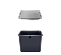 HJLKDYM Round Kitchen Trash Bin, in Waste Basket The Countertop Is Embedded In A Trash Can, in Trash Chute For Restaurant Home Hote(Gray-B)