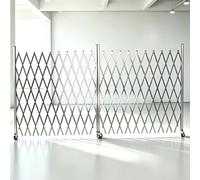 HJLKDYM Stainless Steel Accordion Gate, Retractable Double-Opening Barrier