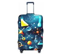 HJLUUFT Abstract Science Chemistry Print Travel Luggage Cover Suitcase Cover Protector Suitcase Washable Baggage Covers Anti-Scratch
