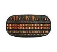 HJLUUFT African Classic Weave print Pencil Bag Pouch Case,Pen Bags Pencil Pouch Organizer for Office College School Daily Use