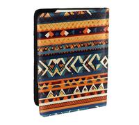 HJLUUFT African National Patterns Print Leather Passport Cover for Men Women, Travel Wallet Passport Holder Case for Family