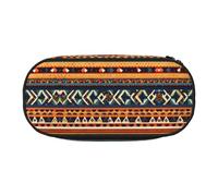 HJLUUFT African National Patterns print Pencil Case Simple Sturdy Multifunctional Pencil Bag Office Stationery Organizer